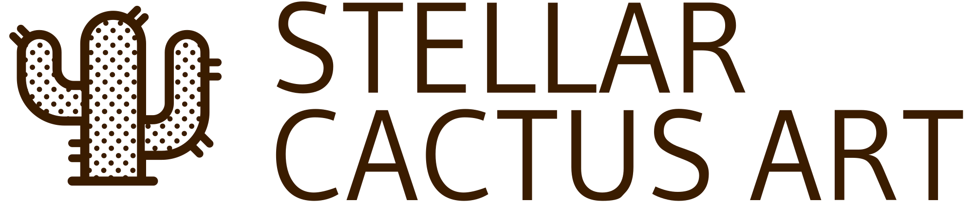 stellar cactus art logo
